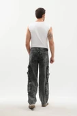 Erkek Kargo Cepli Jean Pantolon - 5