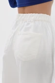 Kadın Beli Lastikli Loose Fit Jean Pantolon - 8