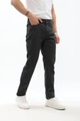 Erkek Regular Fit Koyu Gri Jean Pantolon - 7