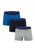 Pierre Cardin Erkek Pamuklu Saks-Lacivert-Gri 3 lü Boxer - 1