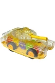Sürtmeli Şeffaf Işıklı Tank Askeri Araç 15 Cm SARI thumbnail 1