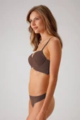 Pierre Cardin Dantelli Push Up Sütyen Takım Cappucino - 2