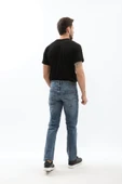 Erkek Koyu Mavi Regular Fit Jean Pantolon - 5