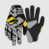 One's Again MG12X Built-İn Korumalı Uzun Parmaklı Motosiklet Eldiveni Gri Sarı 2XL Beden - 1