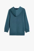 Koton Erkek Çocuk Kapşonlu Sweatshirt Motosiklet Baskılı Uzun Kollu - 2