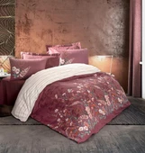 Cotton Box Tek Kişilik Feminen Nevresim Takımı Vina Bordo - 1