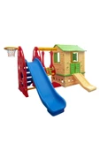 IRMAK OYUNCAK Oyun Evi Büyük Set - Kaydıraklı Oyun Evi Ve Kaydırak, Salıncak - Anaokulu - Kreş - Çocuk Kaydırak - 3