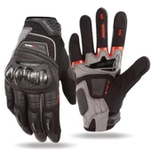 One's Again MG08 Karbon Korumalı Yazlık Uzun Parmaklı Motosiklet Eldiveni Siyah L Beden - 1