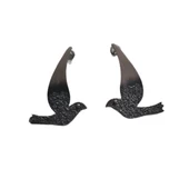 PATİ GÜMÜŞ OTANTİK EL YAPIMI  KÜPE - 2