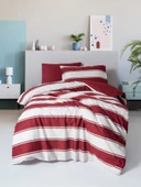 Cozy Home Festive Tek Kişilik Lastikli Çarşaflı Nevresim Takımı Jolly Kırmızı thumbnail 1