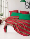 Cozy Home Festive Çift Kişilik Lastikli Çarşaflı Nevresim Takımı Holly Yeşil - 1