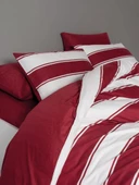 Cozy Home Festive Çift Kişilik Lastikli Çarşaflı Nevresim Takımı Jolly Kırmızı thumbnail 4