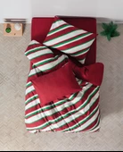 Cozy Home Festive Tek Kişilik Lastikli Çarşaflı Nevresim Takımı Merry Kırmızı - 2