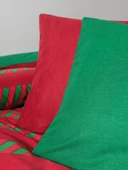 Cozy Home Festive Çift Kişilik Lastikli Çarşaflı Nevresim Takımı Holly Yeşil - 7