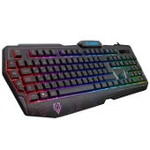 EVEREST KB-GX61 FORMULA Usb Rgb Aydınlatmalı 3 Makro Tuşlu Bilek Destekli Oyucu Klavyesi - 3