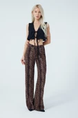 Leopar Desen Pantolon - 5