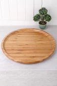 BALSA Bambu Yuvarlak 30Cm Servis-Sunum Tabağı - 1