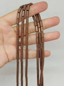 Hematit Taşı Silindir 4x8mm Dizi (54638) thumbnail 1