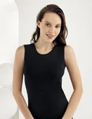 6 Adet Şahinler Bayan Likralı Sıfır Kol Atlet B486 thumbnail 1