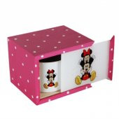 Minnie Mouse Işıklı Biblo Mickey Kutulu Kupa 2Li Hediye Seti - 2