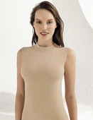 6 Adet Şahinler Bayan Likralı Balıkçı Yaka Sıfır Kol Atlet B1009 thumbnail 3