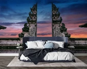 Gün Batımı Endonezya Bali Manzaralı Duvar Kağıdı thumbnail 2