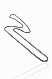 925 Gümüş Tilki Kuyruğu 60 cm 3.2 mm Erkek Zinciri Kolye thumbnail 2