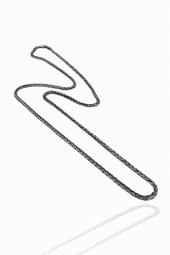 70 cm Tilki Kuyruğu 3.2 mm Erkek Zinciri Gümüş Kolye thumbnail 2