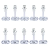 Plastik Kapı Pencere Arkası Şeffaf Renk Tampon 8 CM Vidalı Duvar Koruyucu Silikon Stoper 10 Adet thumbnail 4