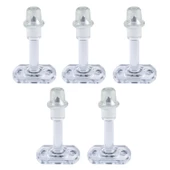 Plastik Kapı Pencere Arkası Şeffaf Renk Tampon 8 CM Vidalı Duvar Koruyucu Silikon Stoper 5 Adet thumbnail 4