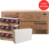 Selpak Professional Extra Z Katlı Havlu 21.5 x 24 cm. 5 Koli (60 Paket) (7906606) - 1