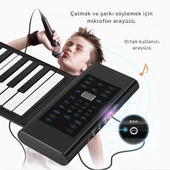 Taşınabilir Dijital Piyano: 88 Tuş, 128 Ses, USB, MIDI, Öğretim Modu ve Dahili Hoparlörler - 2