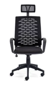Sers Home&Office Fileli Yönetici Makam Koltuğu-siyah Başlıklı Büro Ofis Müdür Koltuğu - 1