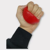 Köpek Oyuncağı - Plastik Düdüklü Top - Kırmızı - 4