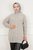 25K8584 HIRKA YUMOŞ DÜĞMELİ CEPLİ V YAKA - 2