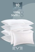 10 Adet Yellow Dream Serisi Fermuarlı Antialerjik Silikon Elyaf Dolgulu Yastık 50x70cm 1200gr - 1