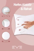 2 Adet Throw Serisi Antialerjik %100 Silikon Elyaf Dolgulu Kırlent Iç Kare Yastık 45x45cm 350gr - 4