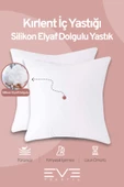 2 Adet Throw Serisi Antialerjik %100 Silikon Elyaf Dolgulu Kırlent Iç Kare Yastık 45x45cm 350gr - 2