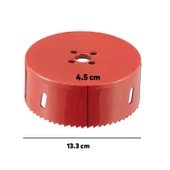 Metal Sds Plus Panç Ø 133 mm Çap 13.3 cm Delik Oyuk Açma Delme HSS Bi Metal Testeresi Adaptör Uç - 2