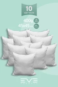 10 Adet Diamant Plus Kare Kırlent Yıkanabilir Antialerjik Silikon Elyaf Yastık 40x40cm 400 gr - 1
