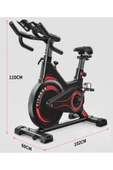 PB-02 Manyetik Kondisyon  Bisikleti Spor Koşu Egzersiz Bisikleti Spin Bike Dikey Ev Bisikleti - 8