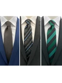 Brianze Desenli 3'lü Kravat Ve Mendil Set thumbnail 1