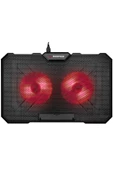 Rampage  Ad-rc12 Gamezone Siyah 2 Fan 2 Usb Rgb Işıklı 15"-17" Notebook Soğutucu Stand - 3
