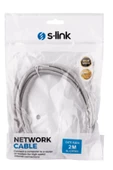S-LINK  Sl-cat602 2 Mt Utp Cat6 24awg Gri Patch Cord Kablo thumbnail 2