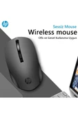 HP  S1000 Plus Kablosuz Sessiz Mouse Siyah - 3