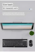 HP  KM100 Kablolu Türkçe Q Klavye & Mouse Set Siyah (Ramwhite Türkiye Garantili) - 6
