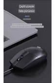 HP  M260 1200 Dpı Usb Kablolu Optik Oyuncu Mouse Siyah (Ramwhite Türkiye Garantili) - 4