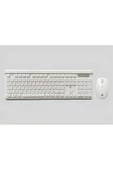 HP  CS500 Kablosuz 2.4ghz Türkçe Q Klavye & Mouse Set Beyaz (Ramwhite Türkiye Garantili) - 1