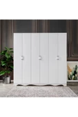 KZNMOB HOME Free 6 Kapaklı 2 Çekmeceli Modern Modüler Gardırop, Elbise Dolabı - Tamamı 1. Kalite Mdf - 1