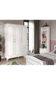 KZNMOB HOME Hayal  Modern Genç Odası Takımı Beyaz - 4 Parçalı Ve Tamamı 1. Kalite Mdf - 3